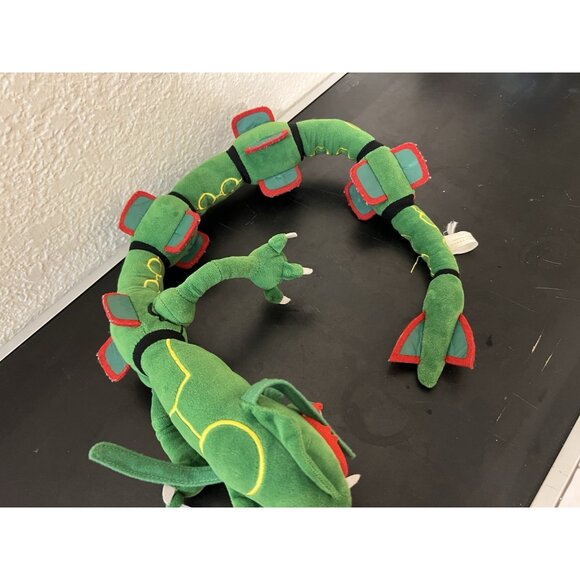 Pokemon Green Rayquaza 30" Long Posable Plush Stuffed Animal - Picture 3 of 10